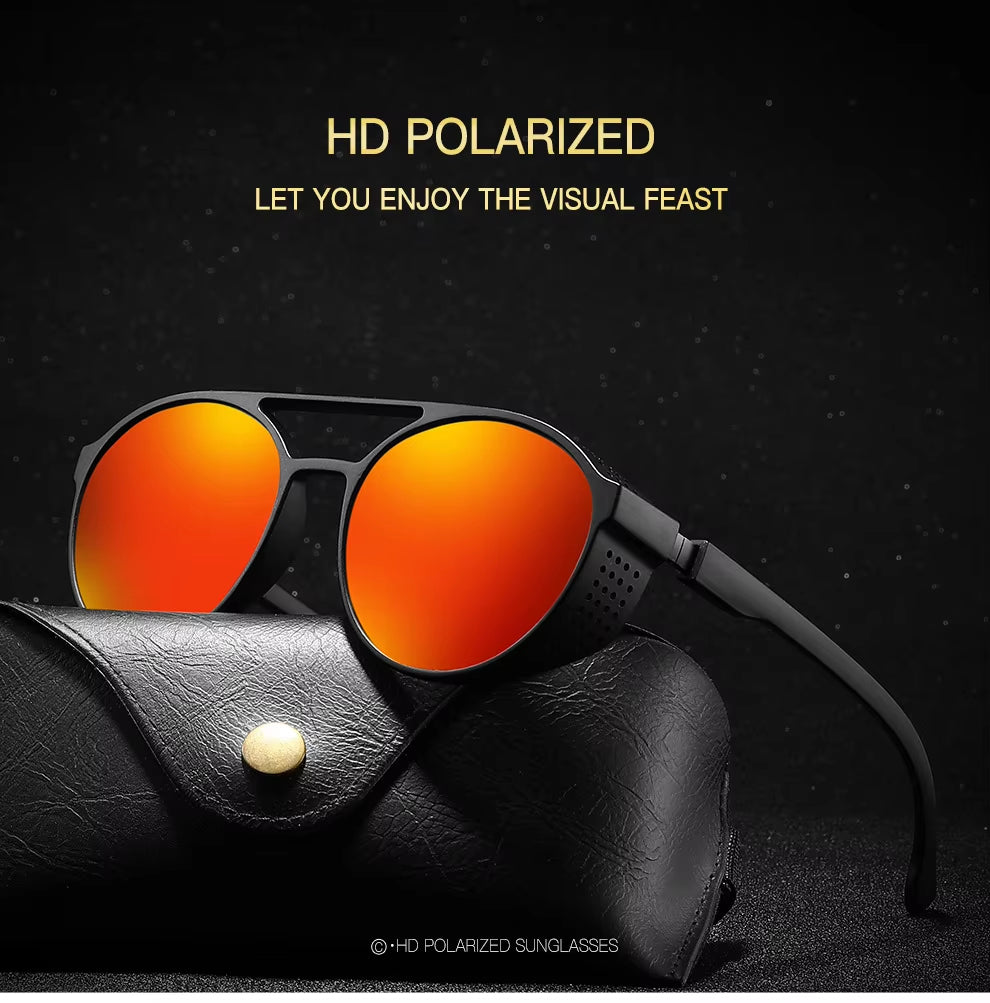 New Sunglasses Driving Glasses Polarized Sunglasses Men Women round Box Outdoor Fishing Riding Mirror Motorcycle Running Travel