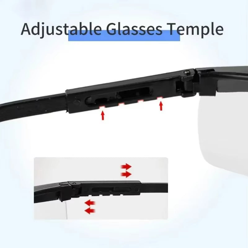 2Pcs Anti-Splash Safety Glasses - Industrial Protective Goggles, Wind & Dust Proof for Lab, Work & Cycling