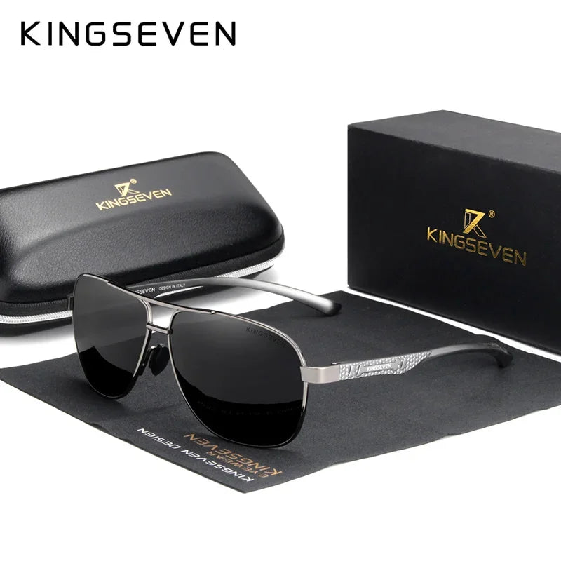 Polarized Aluminum Sunglasses Men UV400 HD Lens Pilot Eye Protection Photochromic Glasses Women Night Vision Eyewear