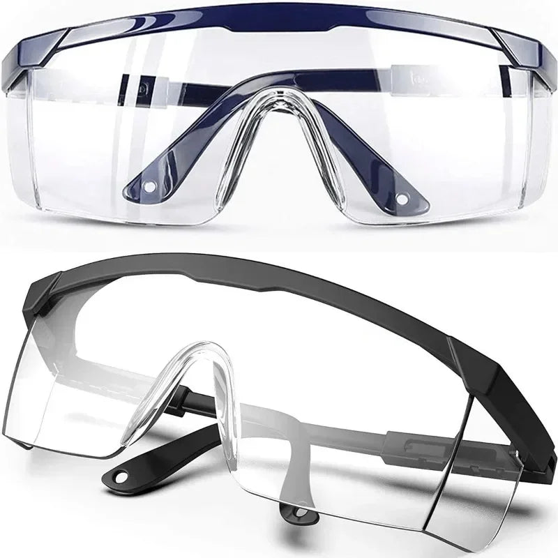 2Pcs Anti-Splash Safety Glasses - Industrial Protective Goggles, Wind & Dust Proof for Lab, Work & Cycling