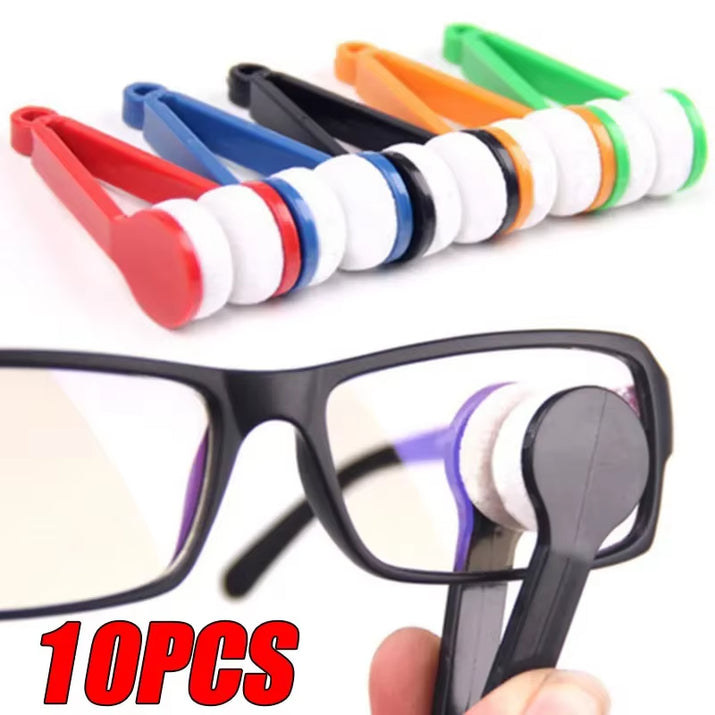 10/5/1Pcs Portable Multifunctional Glasses Cleaning Rub Eyeglass Sunglasses Spectacles Microfiber Cleaning Brushes Wiping Tools