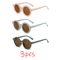 Children'S Sunglasses, Inset Style round Frame, 1-7 Year Old Baby Sunglasses, Sun Shading, Sun Protection