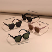 Rivets Sunglasses Men'S Polarized Glasses Women Square Green Sunglass Man Eyewear 2025 Women'S Eyepieces Lenses Woman Designer