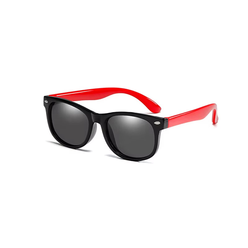 Polarized Kids Sunglasses TR90 Silicone Gel Frame Classic Square Children Sun Glasses Girls Boys Multi Color Baby Goggles UV400