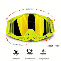 NAFEIB Motocross Glasses Motorcycle Sunglasses Man Windproof Protection Skiing Cycling Racing Off-Road Goggles Tear-Off Film