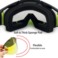 NAFEIB Motocross Glasses Motorcycle Sunglasses Man Windproof Protection Skiing Cycling Racing Off-Road Goggles Tear-Off Film