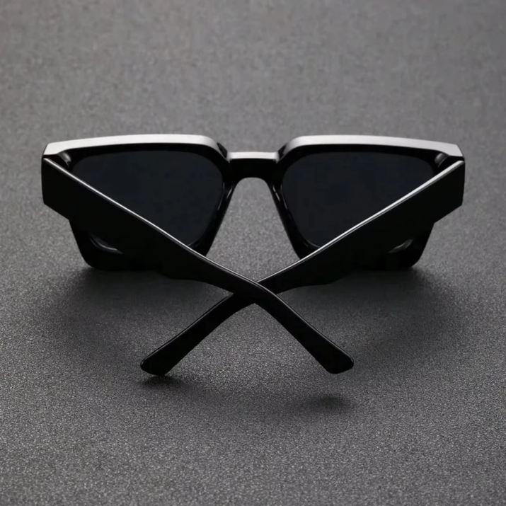 1PC Unisex Plastic Fashion Square Frame Sunglasses for Street Photography and Beach Trips Driving Accessories