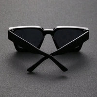 1PC Unisex Plastic Fashion Square Frame Sunglasses for Street Photography and Beach Trips Driving Accessories