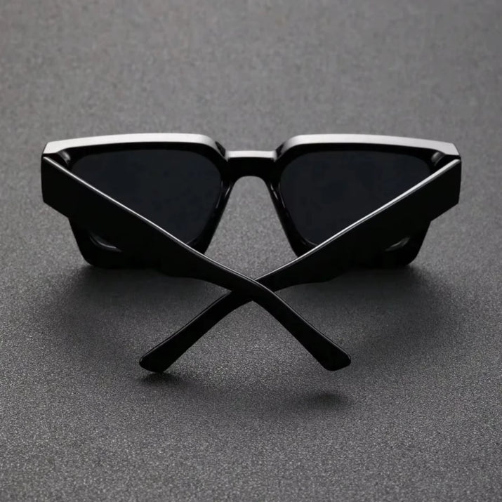 1PC Unisex Plastic Fashion Square Frame Sunglasses for Street Photography and Beach Trips Driving Accessories