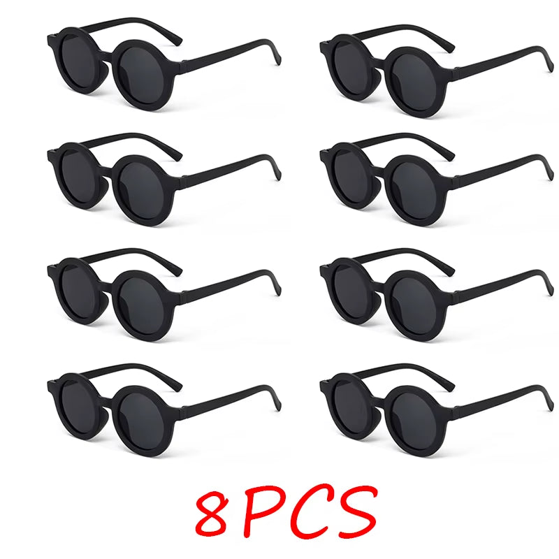 Children'S Sunglasses, Inset Style round Frame, 1-7 Year Old Baby Sunglasses, Sun Shading, Sun Protection