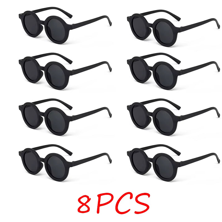 Children'S Sunglasses, Inset Style round Frame, 1-7 Year Old Baby Sunglasses, Sun Shading, Sun Protection
