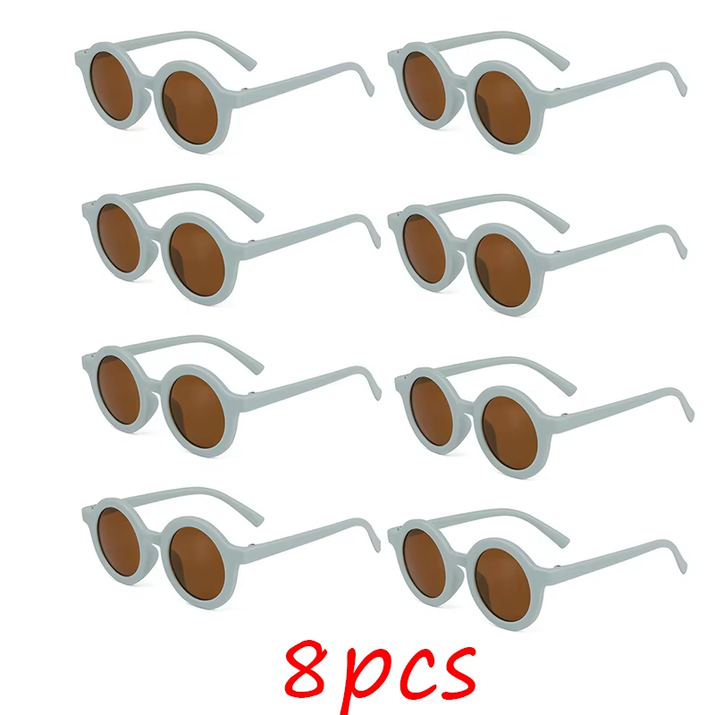 Children'S Sunglasses, Inset Style round Frame, 1-7 Year Old Baby Sunglasses, Sun Shading, Sun Protection