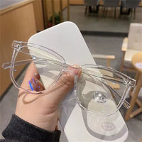 Transparent Computer Glasses Frame Women Men anti Blue Light Square Glasses Blackout Glasses Optical Glasses Lenses
