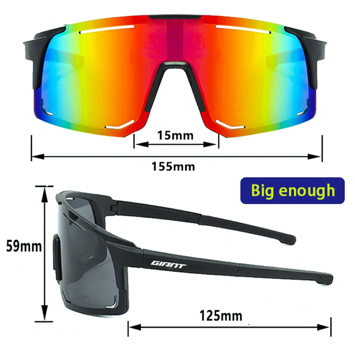 【Professional Grade】Cycling Fishing Sunglasses - UV Protection, Anti-Glare, Impact Resistant, Outdoor Sports with Case