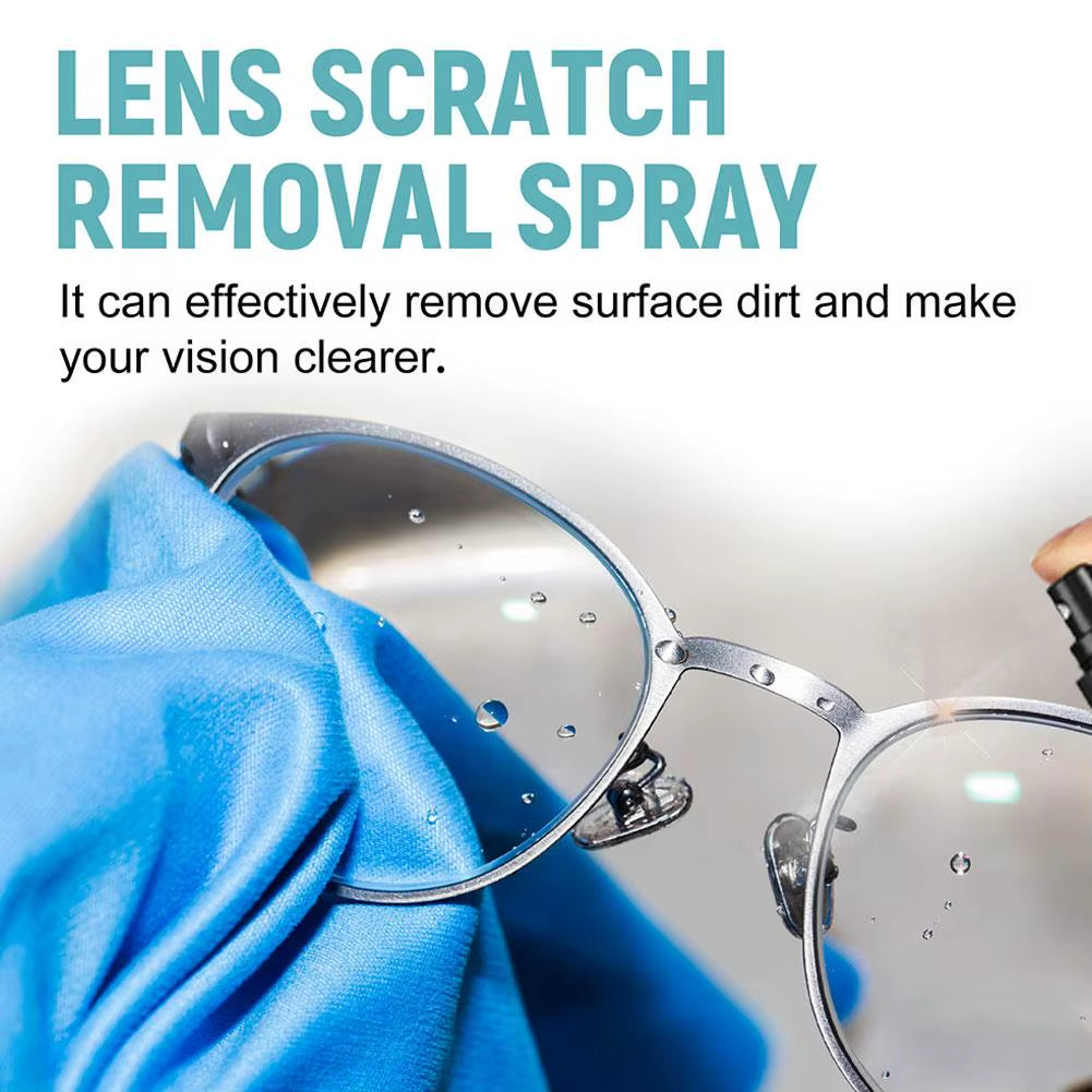 Glass Cleaner Lens Cleaner Glasses Sunglasses Eyeglass Cleaning Solution anti Fog Spray Eyeglass Scratch Removal Spray 100ML