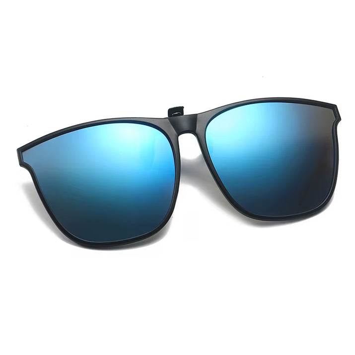 Polarized Clip on Sunglasses Men Car Driver Goggles UV400 Sun Glasses anti Glare Vintage Square Glasses