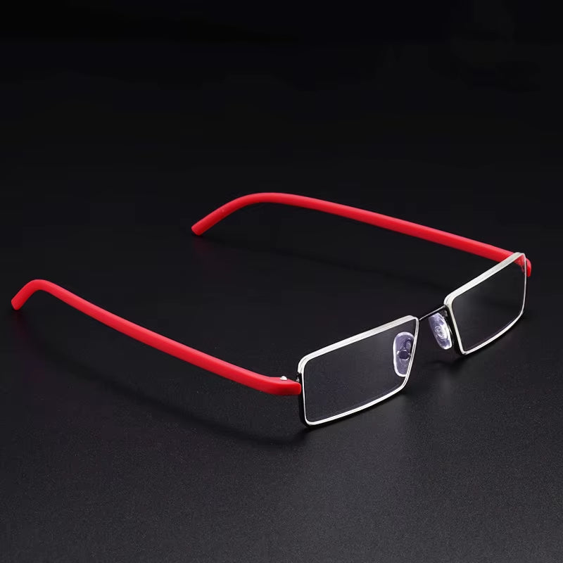 TR90 Presbyopic Glasses Man Blue Light Reading Glasses Men Metal Square Glasses for Sight plus Lenses +1.75+2.25+2.75