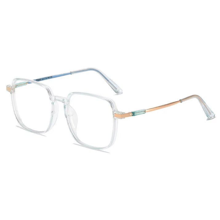 5PCS anti Radiation Large Frame Glasses Shades for Woman Man Transition Eyeglasses Korean Replaceable Lens Women