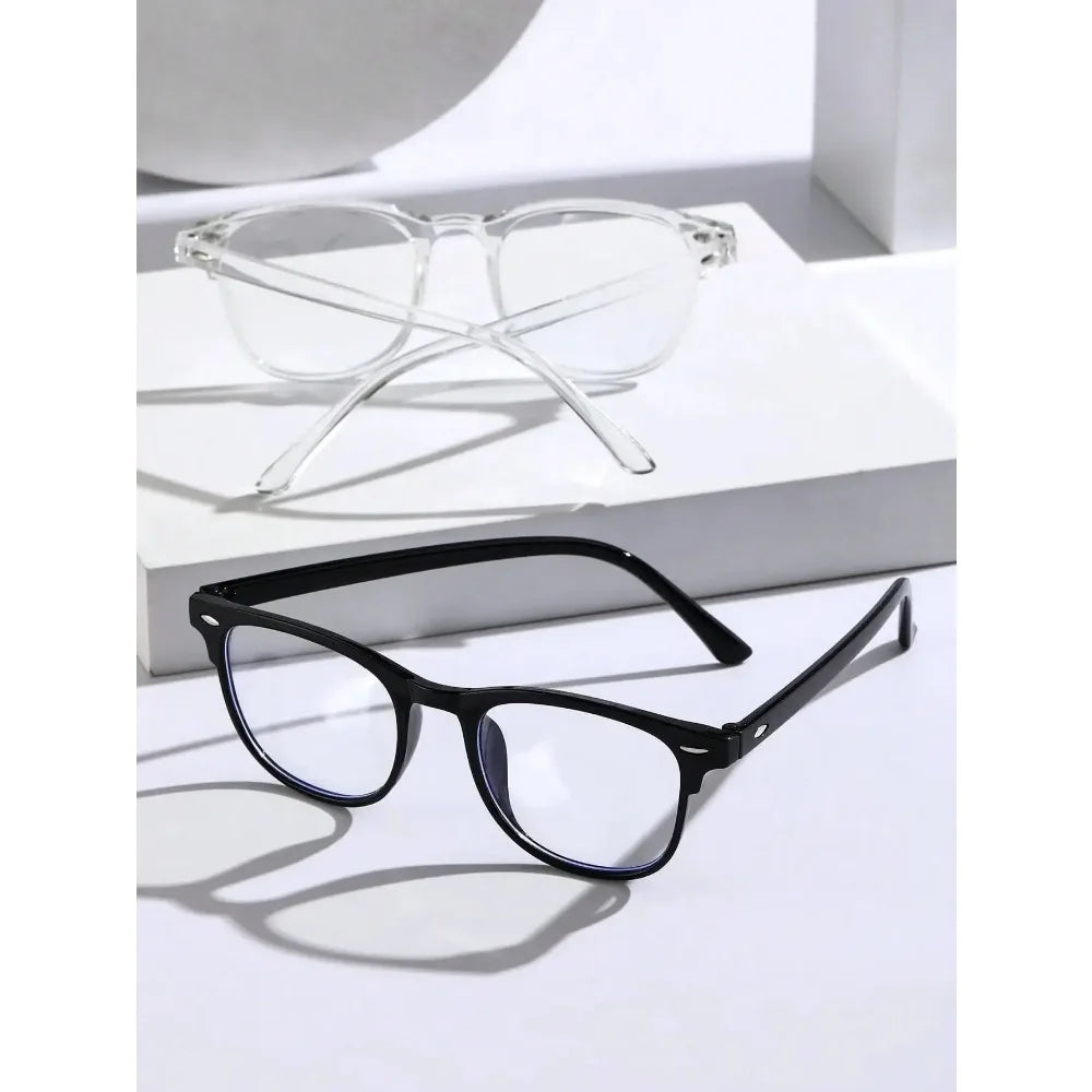 New Vintage Transparent Computer Glasses Frame Women Men anti Blue Light Eyewear Blocking Glasses Optical Spectacle