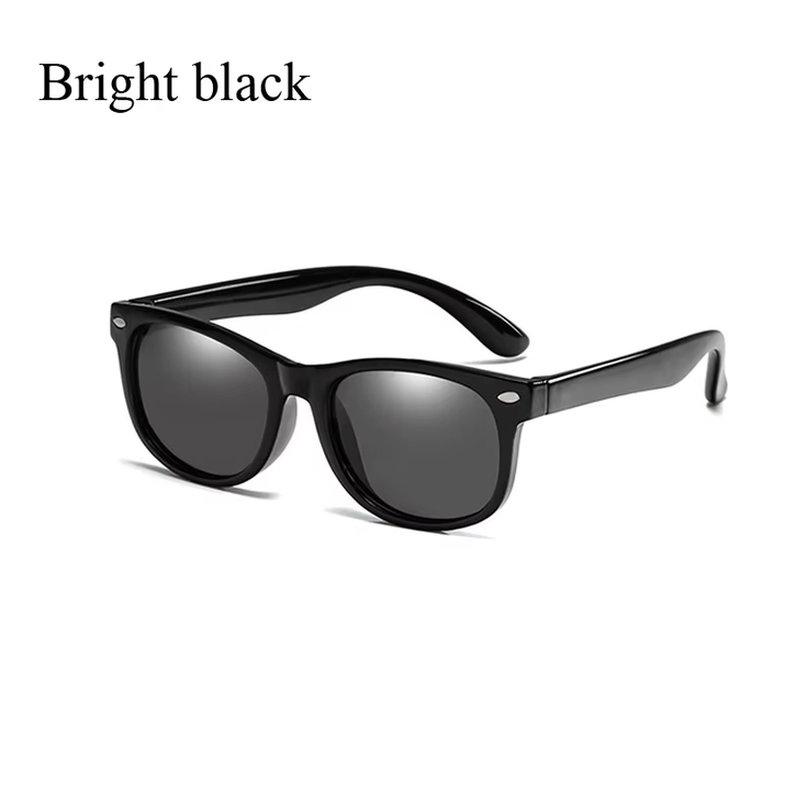 Polarized Kids Sunglasses TR90 Silicone Gel Frame Classic Square Children Sun Glasses Girls Boys Multi Color Baby Goggles UV400
