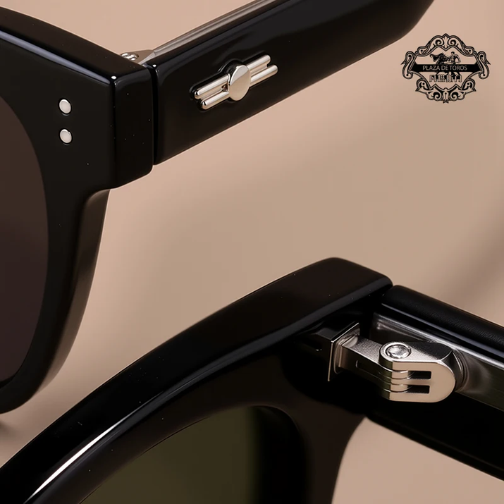 Rivets Sunglasses Men'S Polarized Glasses Women Square Green Sunglass Man Eyewear 2025 Women'S Eyepieces Lenses Woman Designer