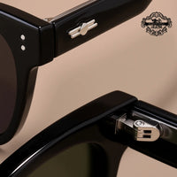 Rivets Sunglasses Men'S Polarized Glasses Women Square Green Sunglass Man Eyewear 2025 Women'S Eyepieces Lenses Woman Designer