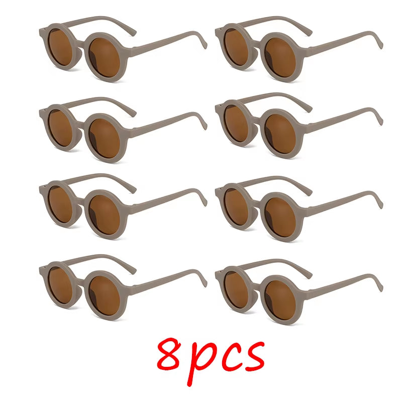 Children'S Sunglasses, Inset Style round Frame, 1-7 Year Old Baby Sunglasses, Sun Shading, Sun Protection