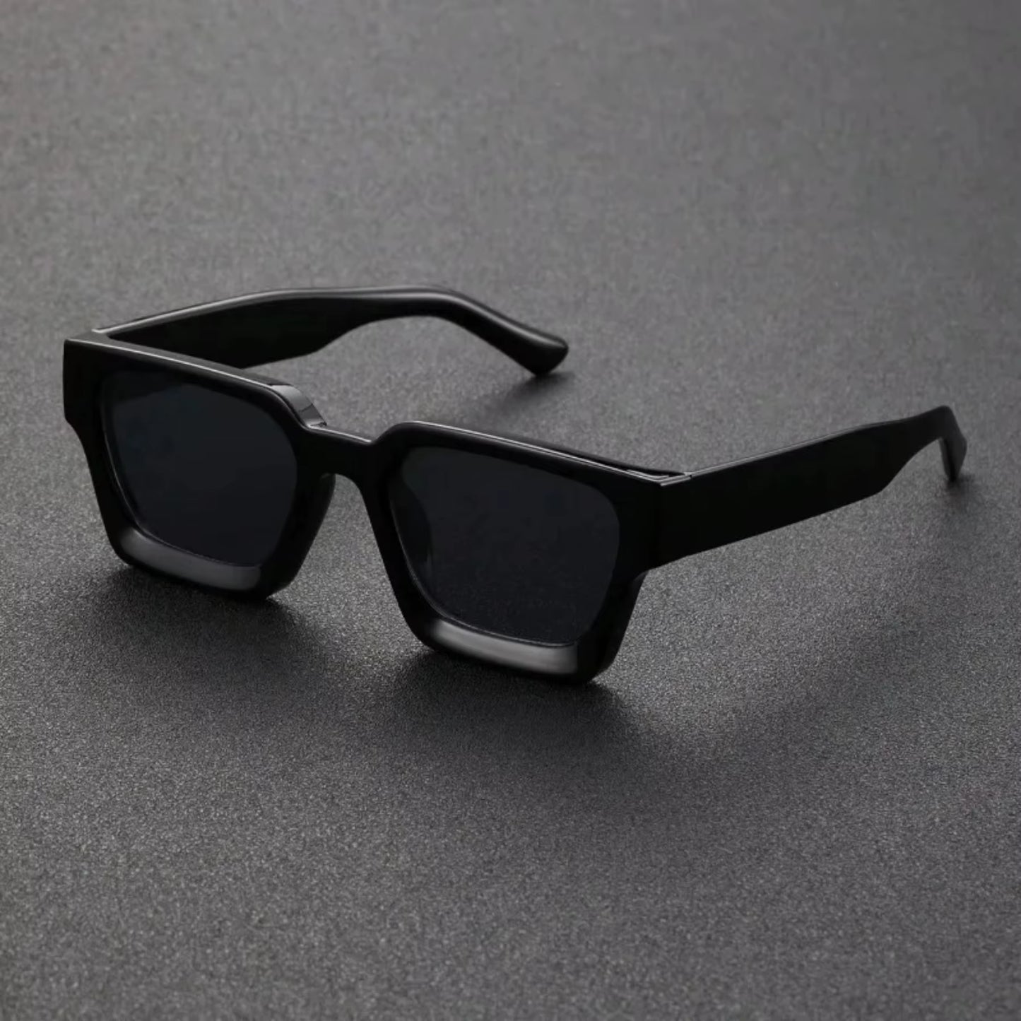 1PC Unisex Plastic Fashion Square Frame Sunglasses for Street Photography and Beach Trips Driving Accessories