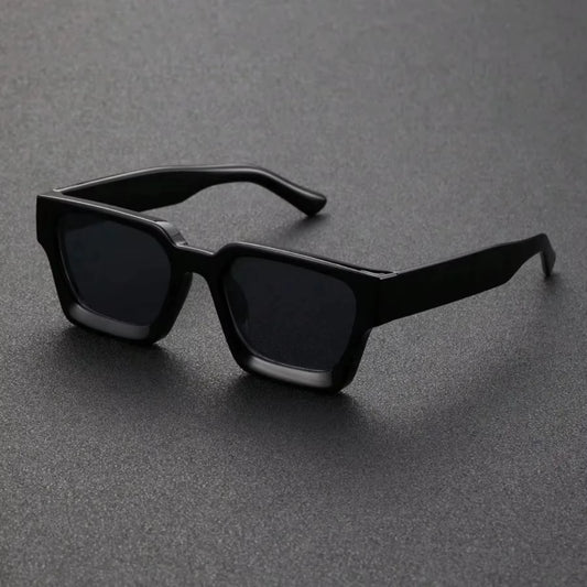 1PC Unisex Plastic Fashion Square Frame Sunglasses for Street Photography and Beach Trips Driving Accessories