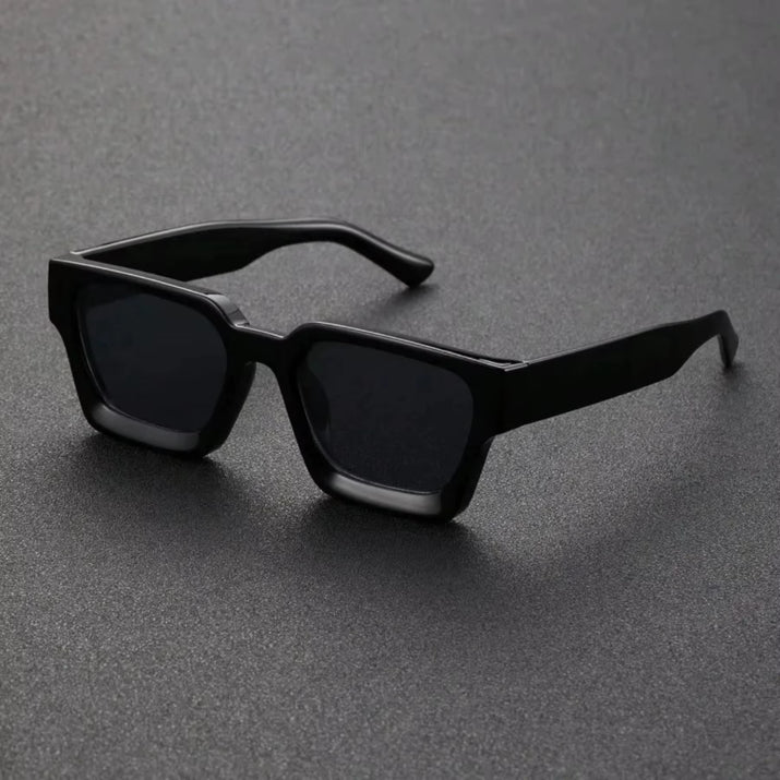 1PC Unisex Plastic Fashion Square Frame Sunglasses for Street Photography and Beach Trips Driving Accessories
