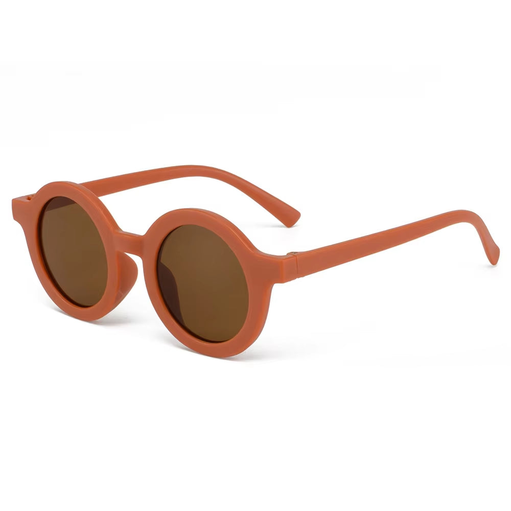 Children'S Sunglasses, Inset Style round Frame, 1-7 Year Old Baby Sunglasses, Sun Shading, Sun Protection
