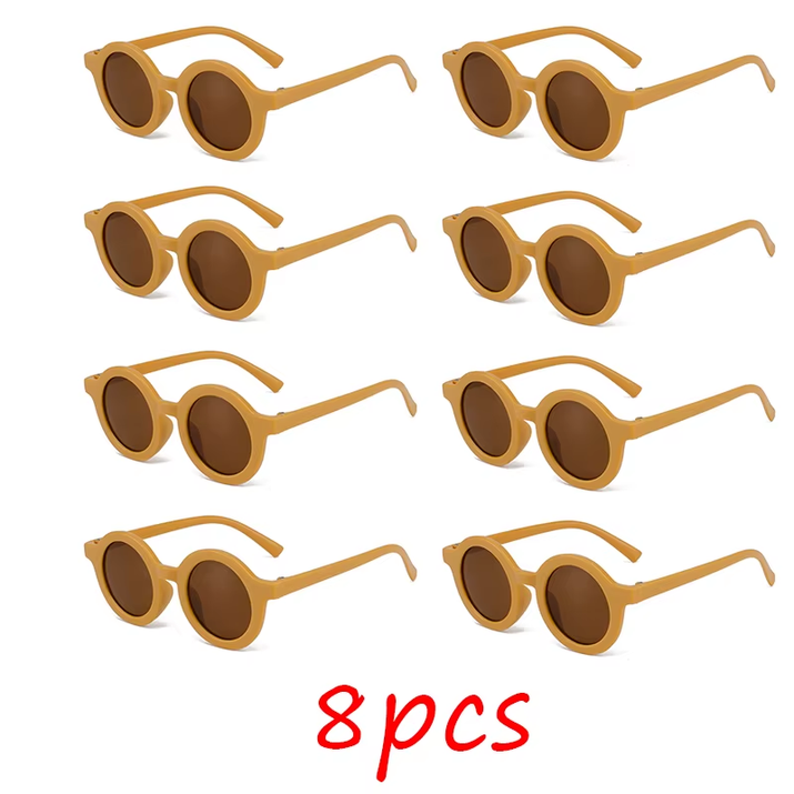 Children'S Sunglasses, Inset Style round Frame, 1-7 Year Old Baby Sunglasses, Sun Shading, Sun Protection