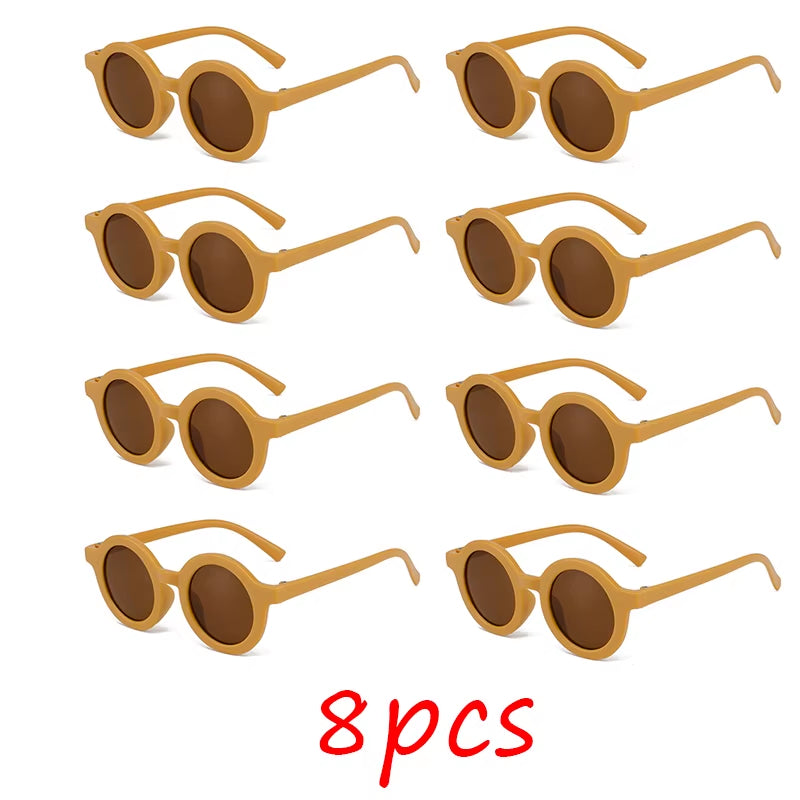 Children'S Sunglasses, Inset Style round Frame, 1-7 Year Old Baby Sunglasses, Sun Shading, Sun Protection