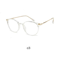 Acetate Unisex Solid Alloy Glasses Frame Women Prescription Glasses Fashion Designer Metallic Circle Glasses Myopia Glasses