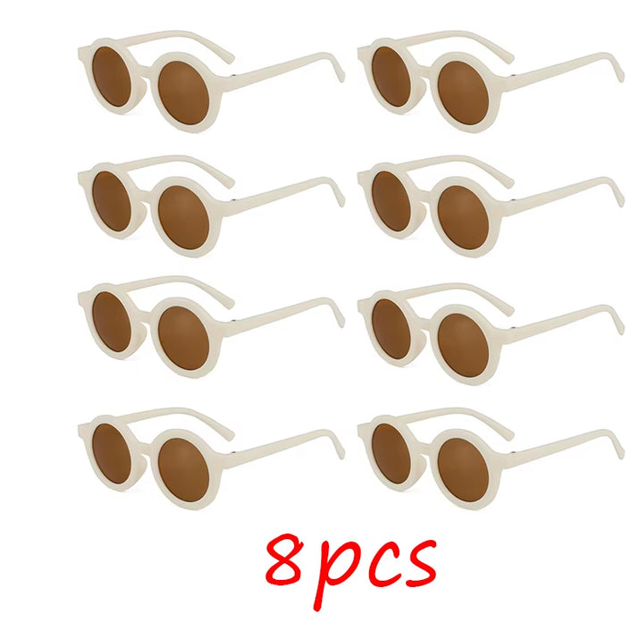 Children'S Sunglasses, Inset Style round Frame, 1-7 Year Old Baby Sunglasses, Sun Shading, Sun Protection