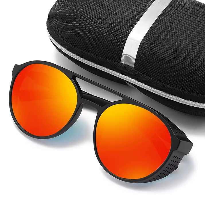 New Sunglasses Driving Glasses Polarized Sunglasses Men Women round Box Outdoor Fishing Riding Mirror Motorcycle Running Travel
