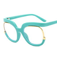 Round Amber Glasses Frame Luxurious Luxury Designer Glasses UV400 Prescription Glasses Unisex Trend anti Blue Light Glasses