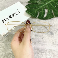 UV400 Classic Retro Metal Rectangle Sunglasses Unisex Vintage Design Lens Sun Glasses Small Oval Glasses Eyewear for Women Men