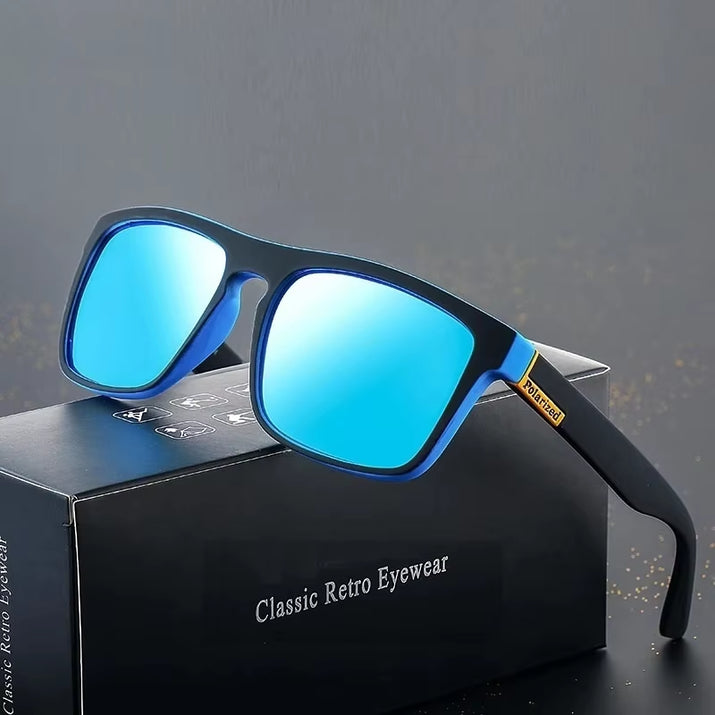 A Pair Fashion Vintage Polarized Fashion Glasses, Retro Driving Fishing Luxury Fashion Glasses, Anti-Glare Eyewear Eyepieces