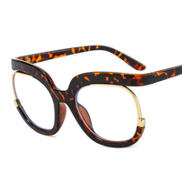 Round Amber Glasses Frame Luxurious Luxury Designer Glasses UV400 Prescription Glasses Unisex Trend anti Blue Light Glasses