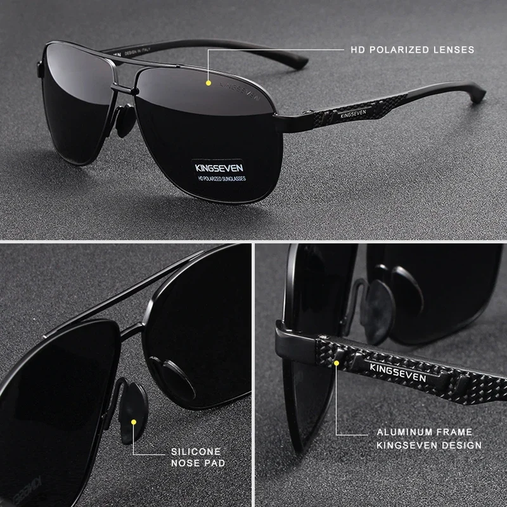 Polarized Aluminum Sunglasses Men UV400 HD Lens Pilot Eye Protection Photochromic Glasses Women Night Vision Eyewear