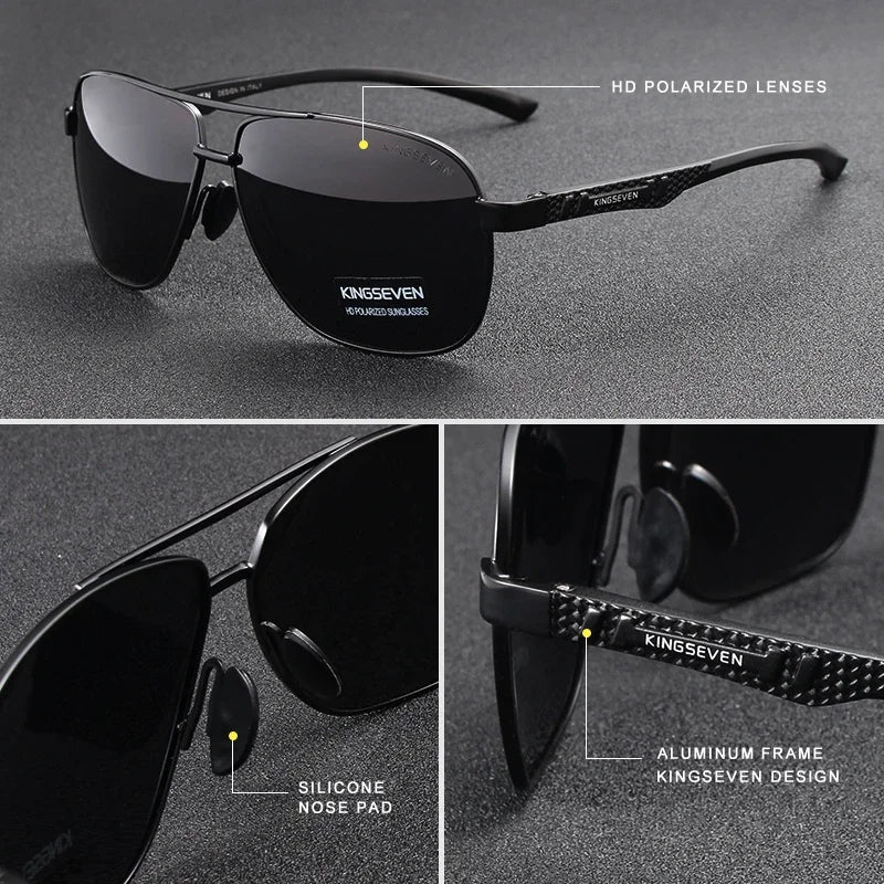 Polarized Aluminum Sunglasses Men UV400 HD Lens Pilot Eye Protection Photochromic Glasses Women Night Vision Eyewear