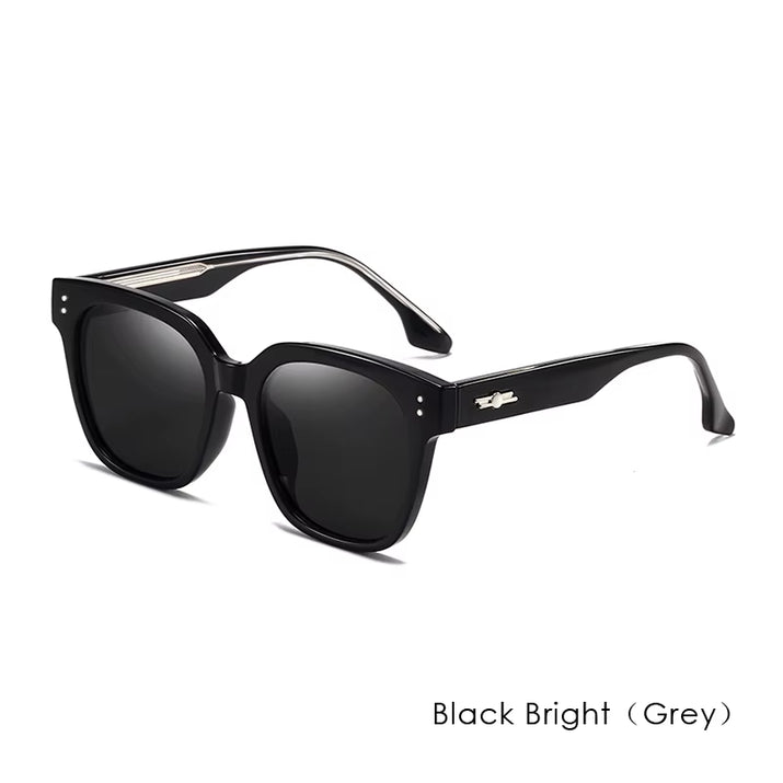 Rivets Sunglasses Men'S Polarized Glasses Women Square Green Sunglass Man Eyewear 2025 Women'S Eyepieces Lenses Woman Designer