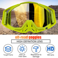 NAFEIB Motocross Glasses Motorcycle Sunglasses Man Windproof Protection Skiing Cycling Racing Off-Road Goggles Tear-Off Film