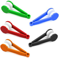 5Pcs Eyewear Cleaning Clip Mini Sunglasses Microfiber Cleaner Glasses Wipe Portable Glasses Soft Brush Spectacles Cleaner Kit