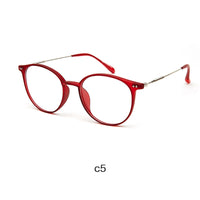 Acetate Unisex Solid Alloy Glasses Frame Women Prescription Glasses Fashion Designer Metallic Circle Glasses Myopia Glasses