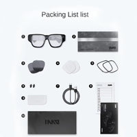 INMO Air Smart AR Glasses with Smart Ring Game Support Language Recognition Multilingual AI Chatgpt and Tiktok with Camera