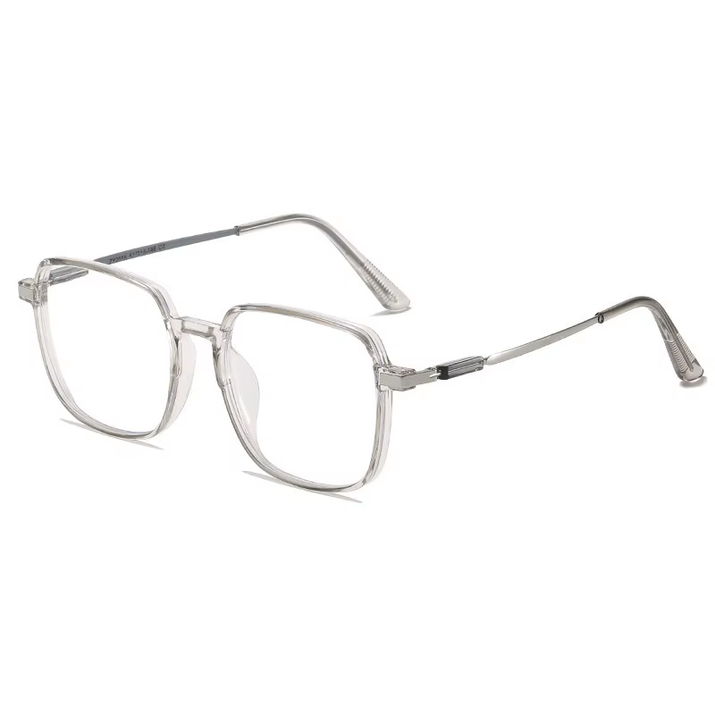 5PCS anti Radiation Large Frame Glasses Shades for Woman Man Transition Eyeglasses Korean Replaceable Lens Women