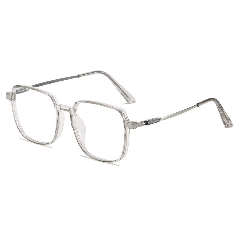 5PCS anti Radiation Large Frame Glasses Shades for Woman Man Transition Eyeglasses Korean Replaceable Lens Women