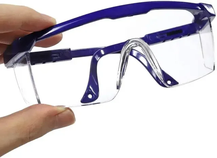 2Pcs Anti-Splash Safety Glasses - Industrial Protective Goggles, Wind & Dust Proof for Lab, Work & Cycling